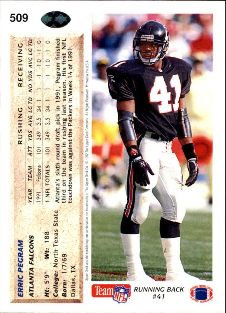 A2086- 1992 Upper Deck FB Card #s 501-620 +Inserts -You Pick- 15+ FREE US SHIP