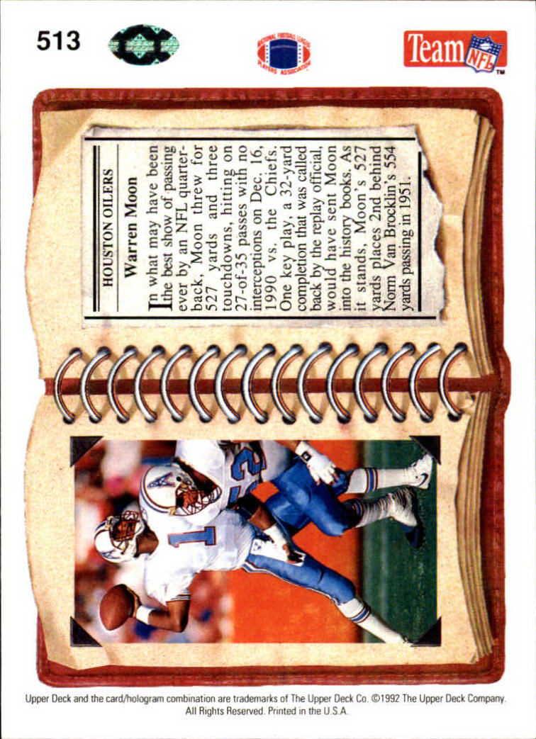 A2086- 1992 Upper Deck FB Card #s 501-620 +Inserts -You Pick- 15+ FREE US SHIP