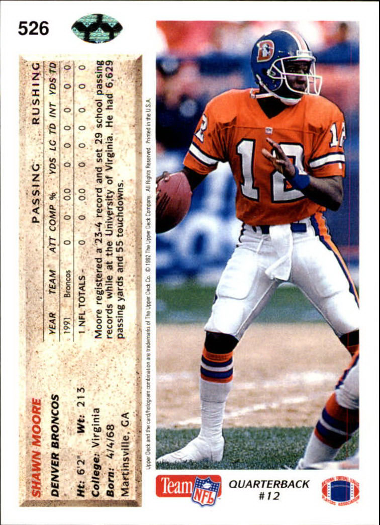 A2086- 1992 Upper Deck FB Card #s 501-620 +Inserts -You Pick- 15+ FREE US SHIP