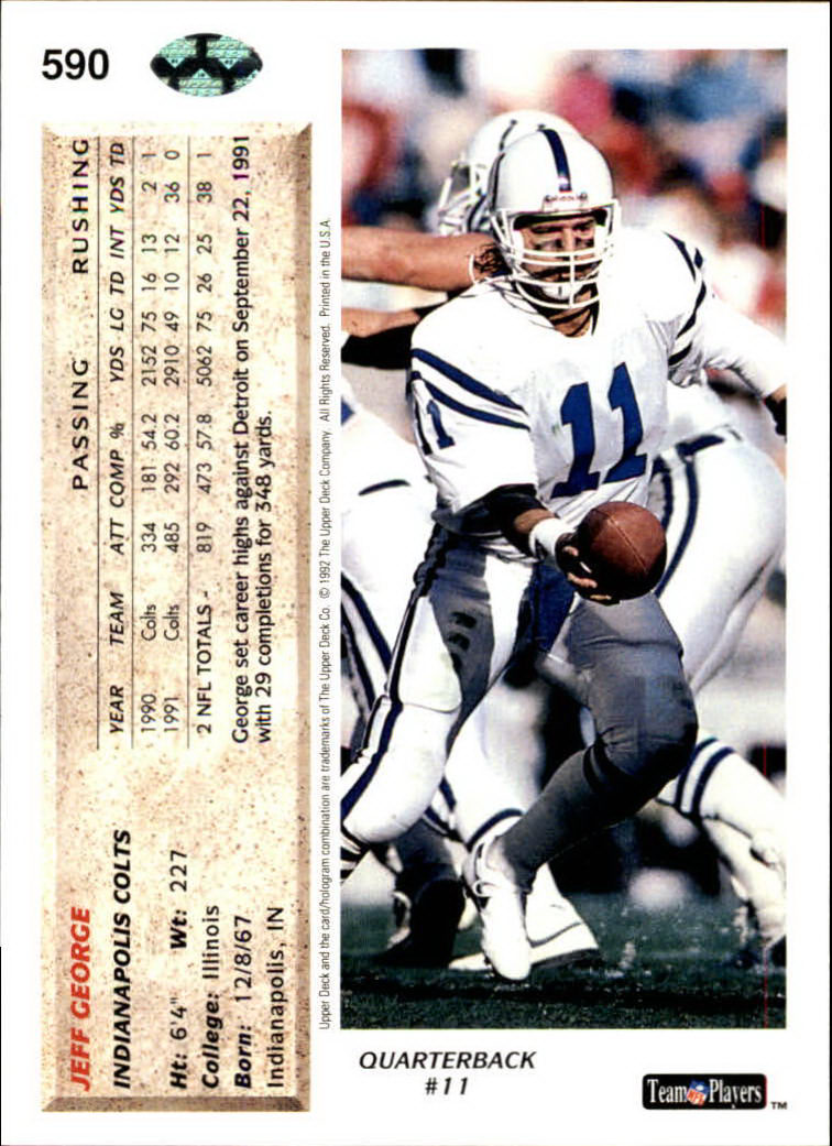 A2086- 1992 Upper Deck FB Card #s 501-620 +Inserts -You Pick- 15+ FREE US SHIP