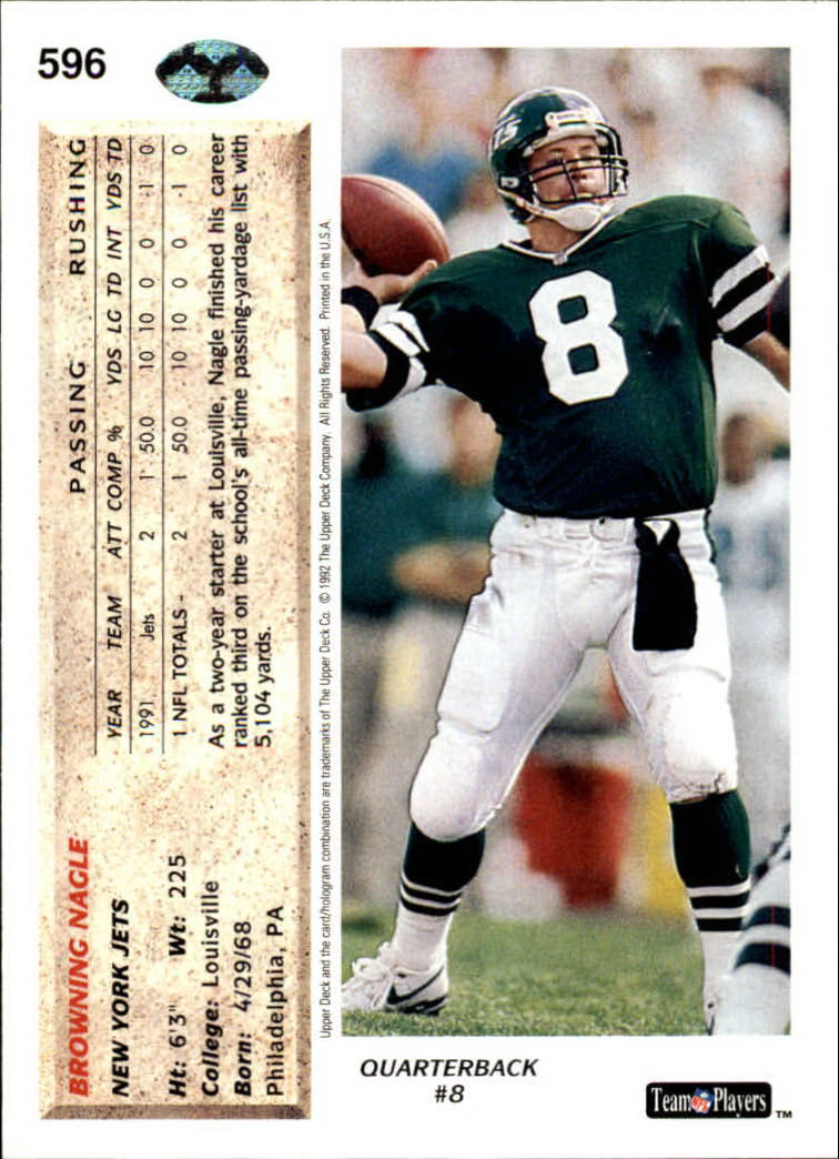 A2086- 1992 Upper Deck FB Card #s 501-620 +Inserts -You Pick- 15+ FREE US SHIP