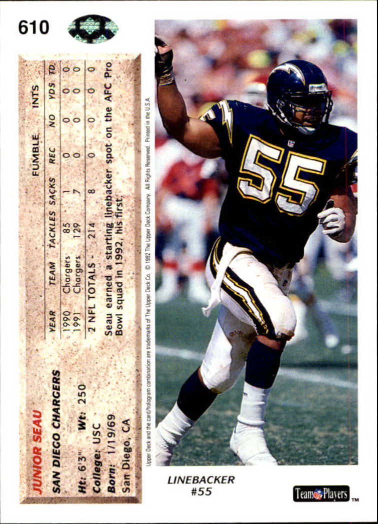 A2086- 1992 Upper Deck FB Card #s 501-620 +Inserts -You Pick- 15+ FREE US SHIP