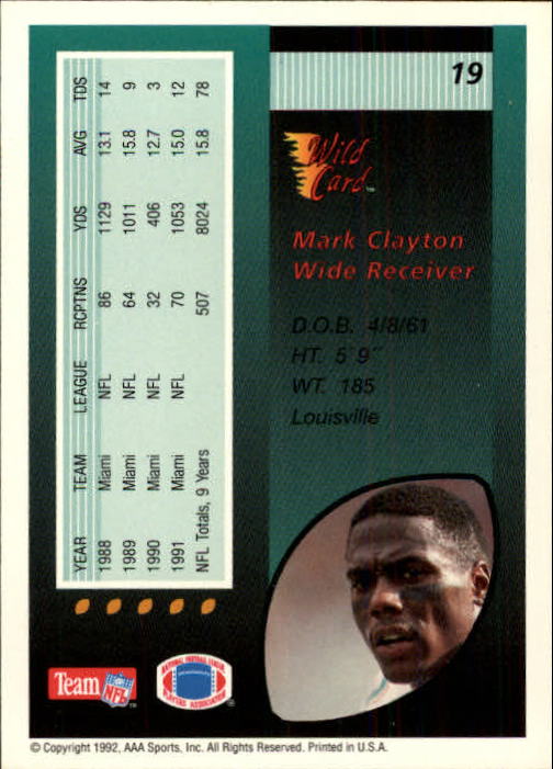 1992 Wild Card Football #s 1-250 +Rookies (A1801) - You Pick - 15+ FREE SHIP - Picture 37 of 475