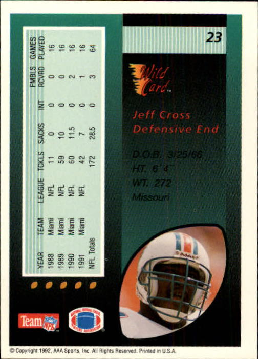 1992 Wild Card Football #s 1-250 +Rookies (A1801) - You Pick - 15+ FREE SHIP - Picture 45 of 475
