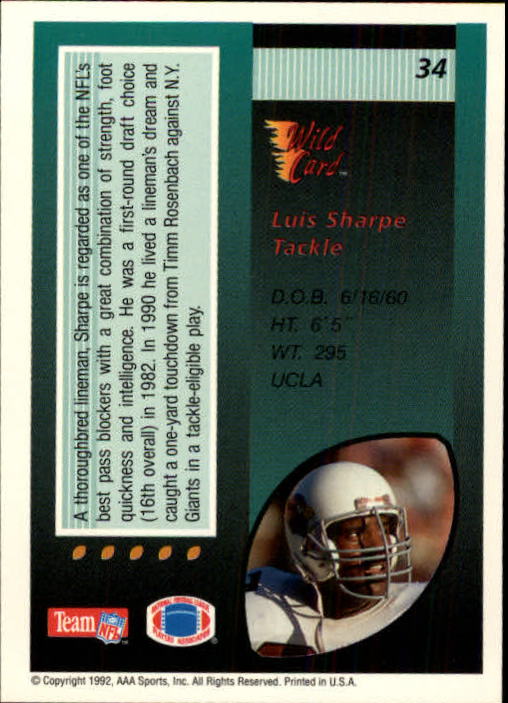 1992 Wild Card Football #s 1-250 +Rookies (A1801) - You Pick - 15+ FREE SHIP - Picture 67 of 475