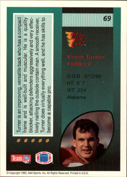1992 Wild Card Football #s 1-250 +Rookies (A1801) - You Pick - 15+ FREE SHIP - Picture 133 of 475