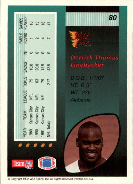 1992 Wild Card Football #s 1-250 +Rookies (A1801) - You Pick - 15+ FREE SHIP - Picture 153 of 475