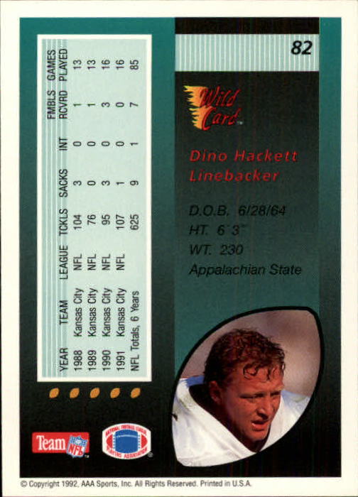 1992 Wild Card Football #s 1-250 +Rookies (A1801) - You Pick - 15+ FREE SHIP - Picture 157 of 475