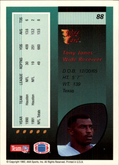 1992 Wild Card Football #s 1-250 +Rookies (A1801) - You Pick - 15+ FREE SHIP - Picture 169 of 475