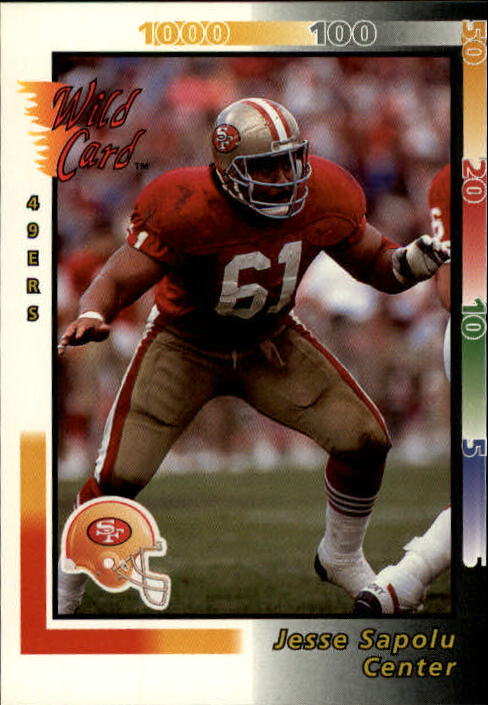 1992 Wild Card #96 Jesse Sapolu - NM-MT