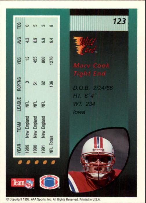 1992 Wild Card Football #s 1-250 +Rookies (A1801) - You Pick - 15+ FREE SHIP - Picture 237 of 475