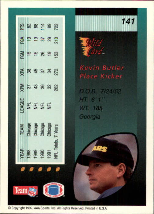1992 Wild Card Football #s 1-250 +Rookies (A1801) - You Pick - 15+ FREE SHIP - Picture 273 of 475