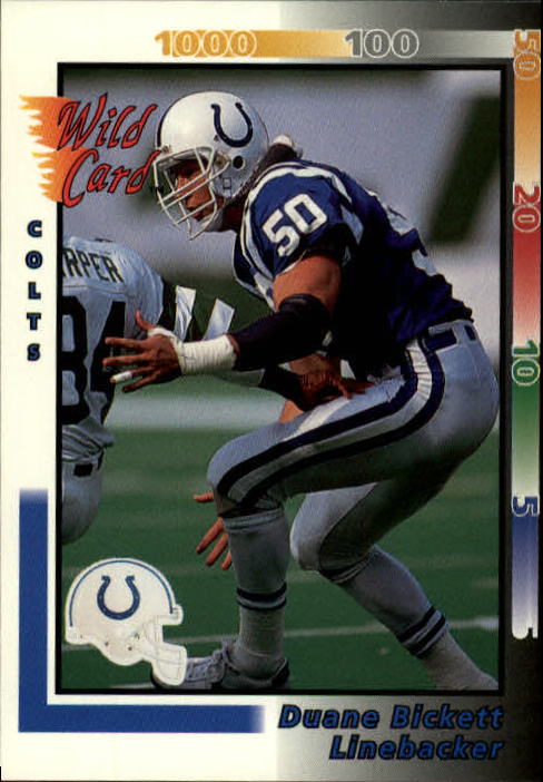 1992 Wild Card #158 Duane Bickett