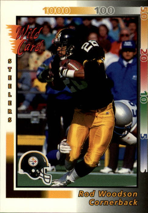 Rod Woodson Signed 1991 Score Football Card Beckett Pittsburgh