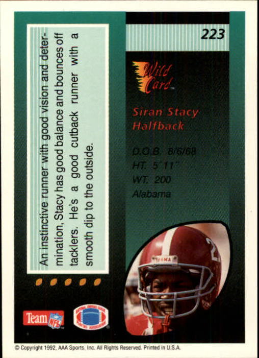 1992 Wild Card Football #s 1-250 +Rookies (A1801) - You Pick - 15+ FREE SHIP - Picture 425 of 475