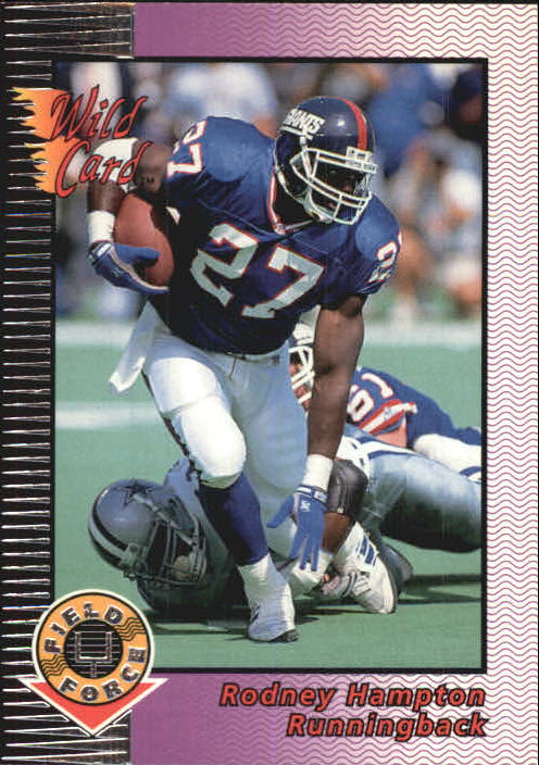 1992 Wild Card Field Force Silver #13 Rodney Hampton
