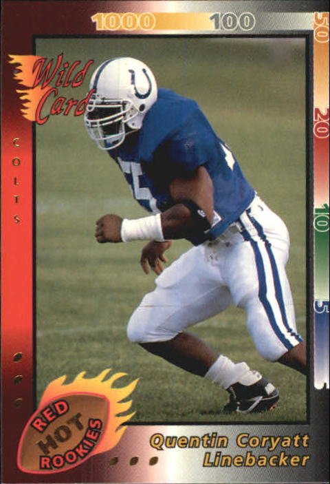 1992 Wild Card Red Hot Rookies Gold #14 Quentin Coryatt