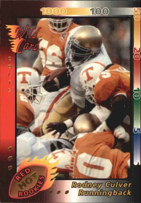1992 Wild Card Red Hot Rookies Gold #15 Rodney Culver
