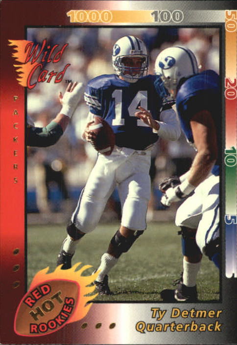 1992 Wild Card Red Hot Rookies Gold #16 Ty Detmer