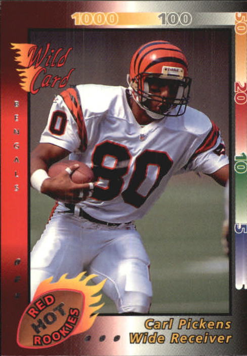 1992 Wild Card Red Hot Rookies Silver #26 Carl Pickens