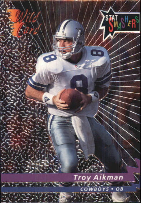1992 Wild Card Football "Stat Smashers" Insert and Promo Cards - Picture 13 of 70