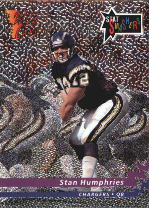 1992 Wild Card Football "Stat Smashers" Insert and Promo Cards - Picture 35 of 70