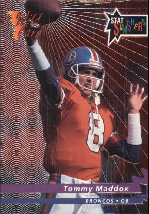 1992 Wild Card Stat Smashers #SS36 Tommy Maddox