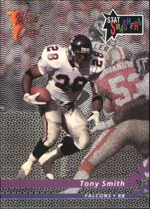 1992 Wild Card Football "Stat Smashers" Insert and Promo Cards - Picture 55 of 70