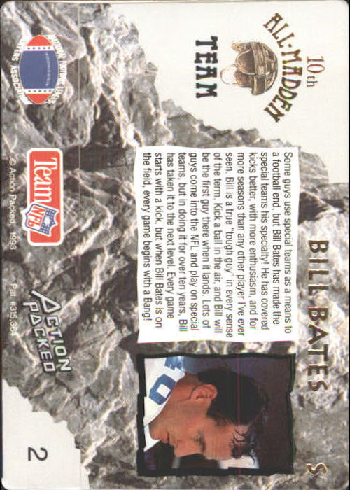 1993 Action Packed All-Madden Football - Picture 89 of 91