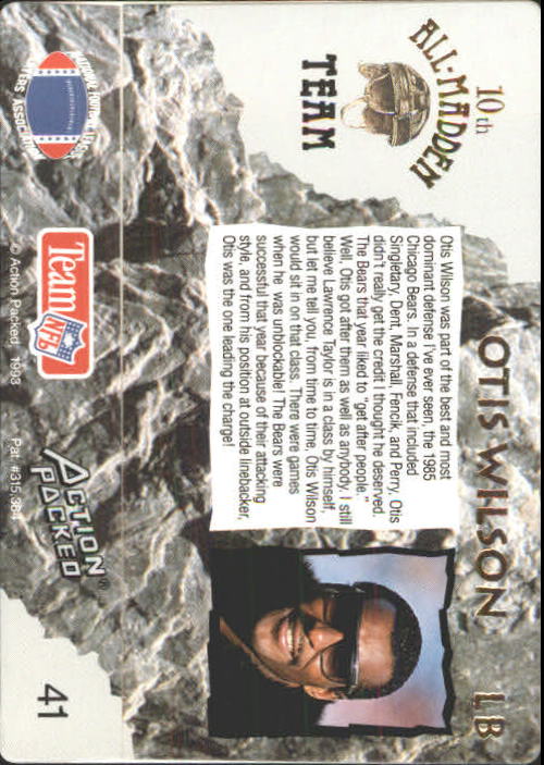 1993 Action Packed All-Madden Football - Picture 11 of 91