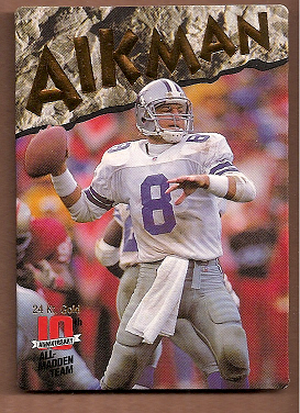 1993 Action Packed All-Madden 24K Gold #1G Troy Aikman