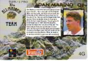 1993 Action Packed All-Madden 24K Gold #4G Dan Marino back image