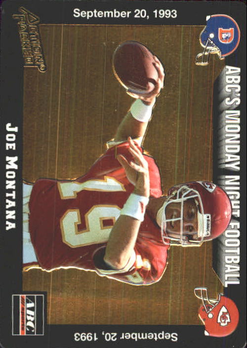 1993 Action Packed Monday Night Football #11 Joe Montana