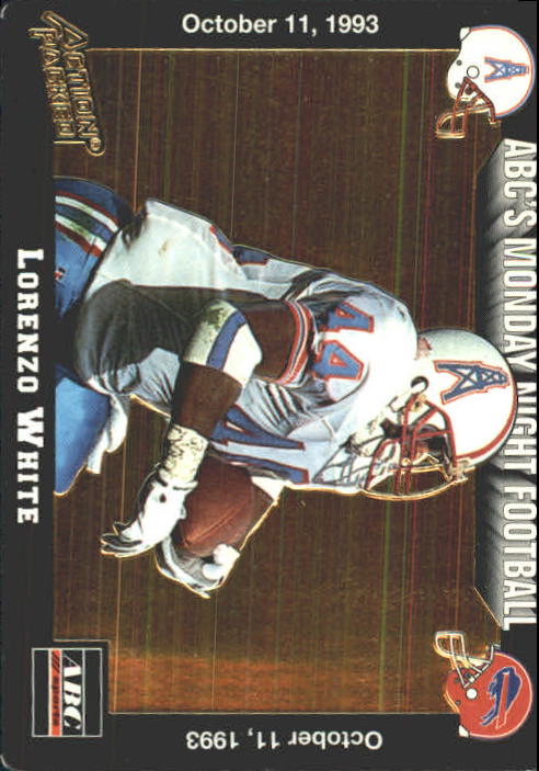 #125 Lorenzo White - Houston Oilers - 1990 Pro Set Football