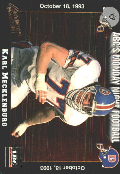 1993 Action Packed Monday Night Football #29 Karl Mecklenburg