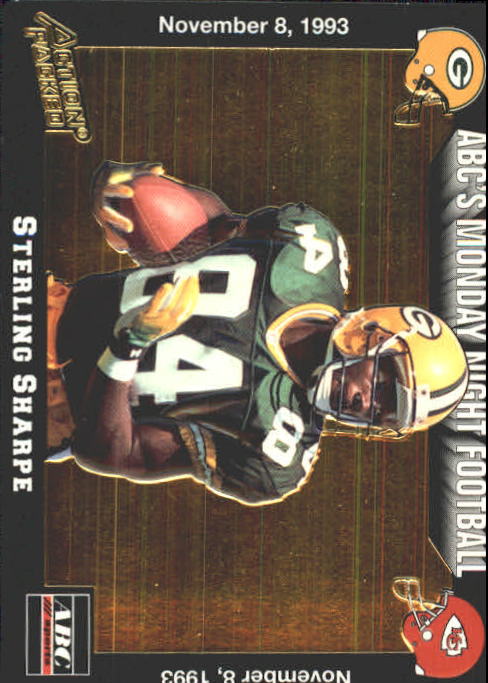 1993 Action Packed Monday Night Football #39 Sterling Sharpe