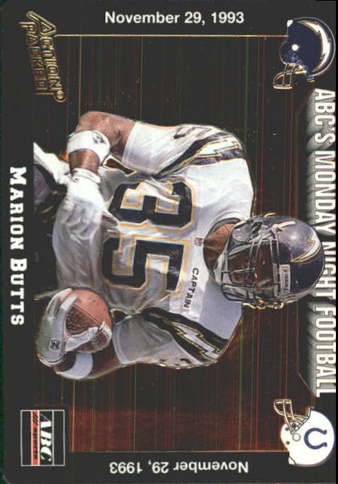 1993 Action Packed Monday Night Football #52 Marion Butts