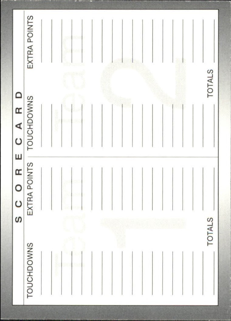 1993 FACT Fleer Shell Football Cards - Picture 107 of 213