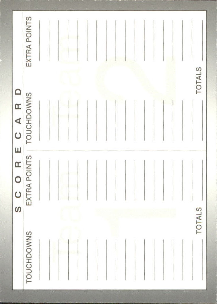 1993 FACT Fleer Shell Football Cards - Picture 143 of 213