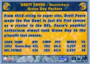 1993 Pacific Triple Folders #21 Brett Favre back image
