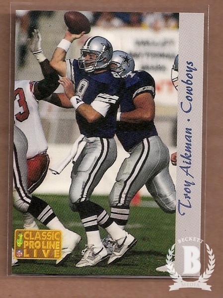 1993 Pro Line Previews #PL1 Troy Aikman Live