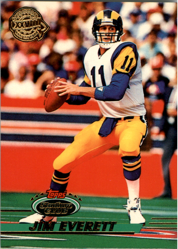 1993 Stadium Club Super Teams Super Bowl #206 Jim Everett