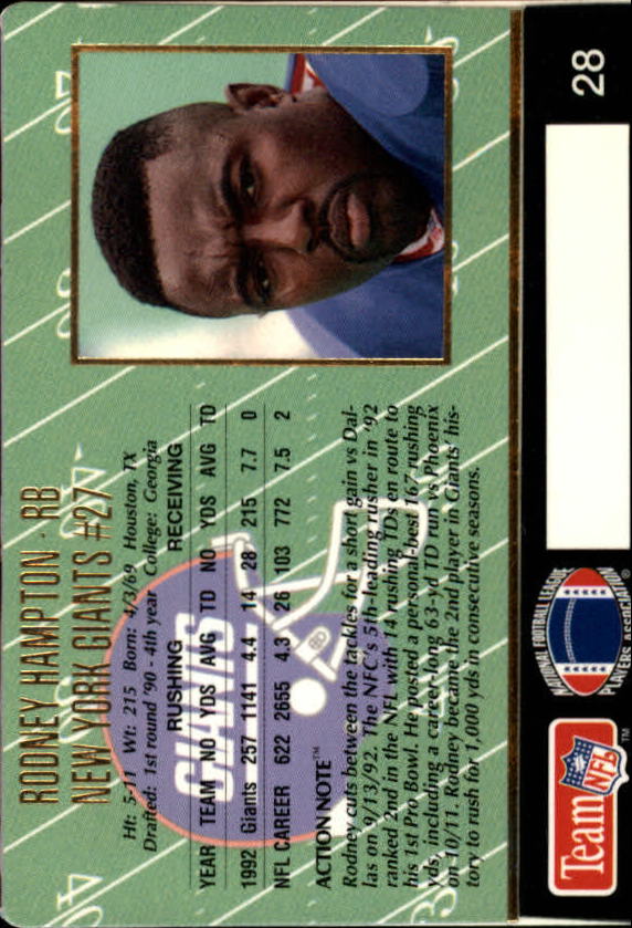 A0633- 1993 Action Packed FB Cards 1-222 +Rookies -You Pick- 15+ FREE US SHIP - Picture 38 of 368