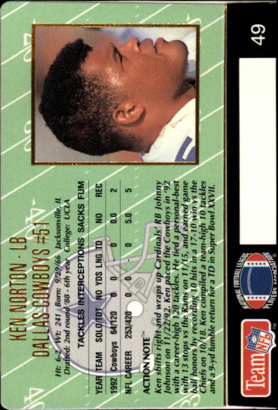 A0633- 1993 Action Packed FB Cards 1-222 +Rookies -You Pick- 15+ FREE US SHIP - Picture 70 of 368