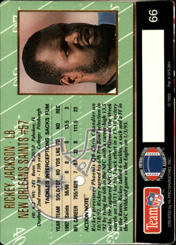 A0633- 1993 Action Packed FB Cards 1-222 +Rookies -You Pick- 15+ FREE US SHIP - Picture 102 of 368