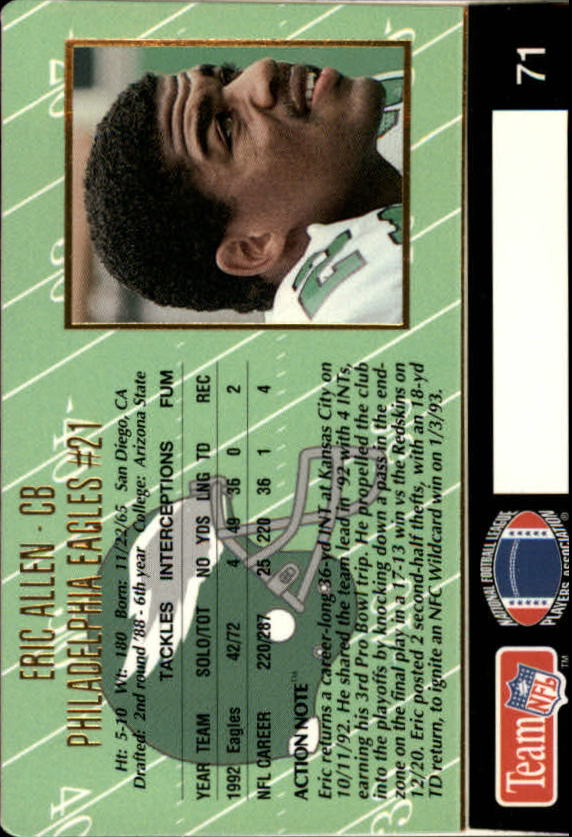 A0633- 1993 Action Packed FB Cards 1-222 +Rookies -You Pick- 15+ FREE US SHIP - Picture 108 of 368