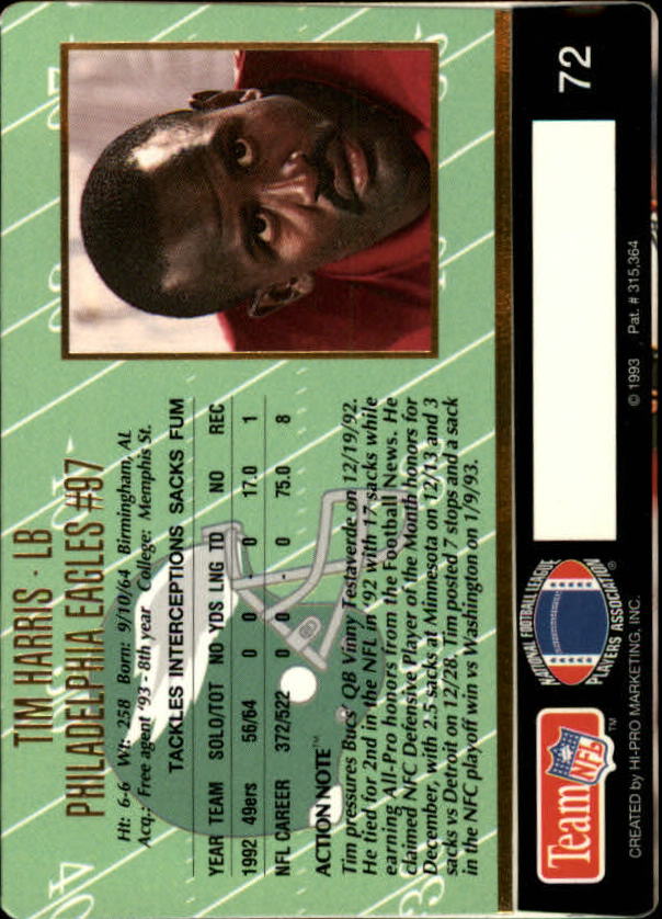 A0633- 1993 Action Packed FB Cards 1-222 +Rookies -You Pick- 15+ FREE US SHIP - Picture 110 of 368