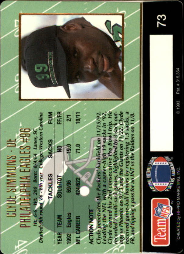 A0633- 1993 Action Packed FB Cards 1-222 +Rookies -You Pick- 15+ FREE US SHIP - Picture 112 of 368