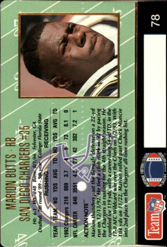 A0633- 1993 Action Packed FB Cards 1-222 +Rookies -You Pick- 15+ FREE US SHIP - Picture 120 of 368