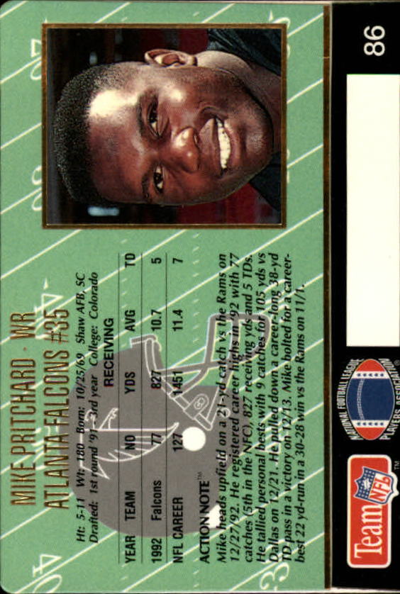 A0633- 1993 Action Packed FB Cards 1-222 +Rookies -You Pick- 15+ FREE US SHIP - Picture 136 of 368